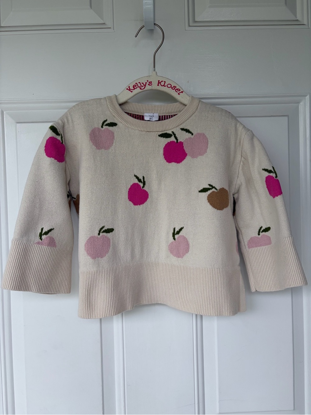 •Baby GAP• 100% Cotton Apple/Cherry Sweater - Size 3 Years